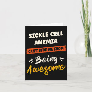 Sickle Cell Anaemia Awareness Disease Fighter Warr Card