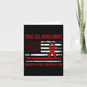 Sickle Cell Anaemia Awareness Family Together We F Card