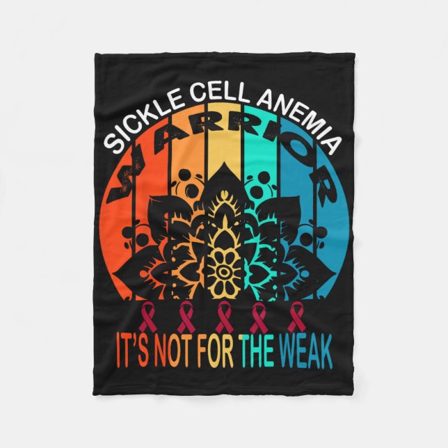 Sickle Cell Anaemia Awareness  Fleece Blanket (Front)
