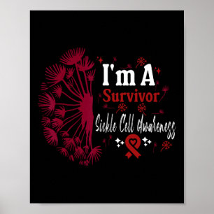 Sickle Cell Anaemia Awareness I'm A Survivor Burgu Poster