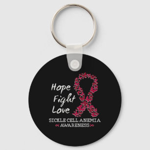 Sickle Cell Anaemia Awareness Month Hope Fight Lov Key Ring
