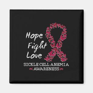 Sickle Cell Anaemia Awareness Month Hope Fight Lov Magnet