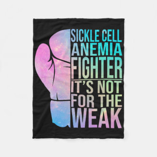 Sickle Cell Anaemia Awareness Retro Fighter And Wa Fleece Blanket