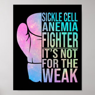 Sickle Cell Anaemia Awareness Retro Fighter And Wa Poster