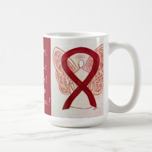 Sickle Cell Anaemia Awareness Ribbon Angel Mug