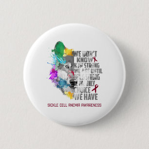 Sickle Cell Anaemia Awareness Ribbon Support Gifts 6 Cm Round Badge
