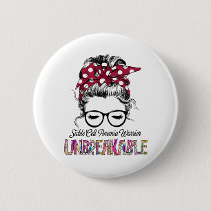 Sickle Cell Anaemia Awareness Ribbon Support Gifts 6 Cm Round Badge