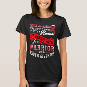 Sickle Cell Anaemia Awareness Support Warrior Red T-Shirt