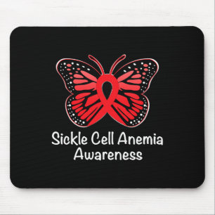 Sickle Cell Anaemia Awareness Warrior Support Red Mouse Pad