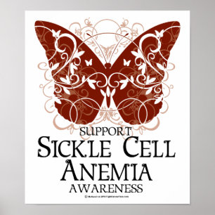 Sickle Cell Anaemia Butterfly Poster