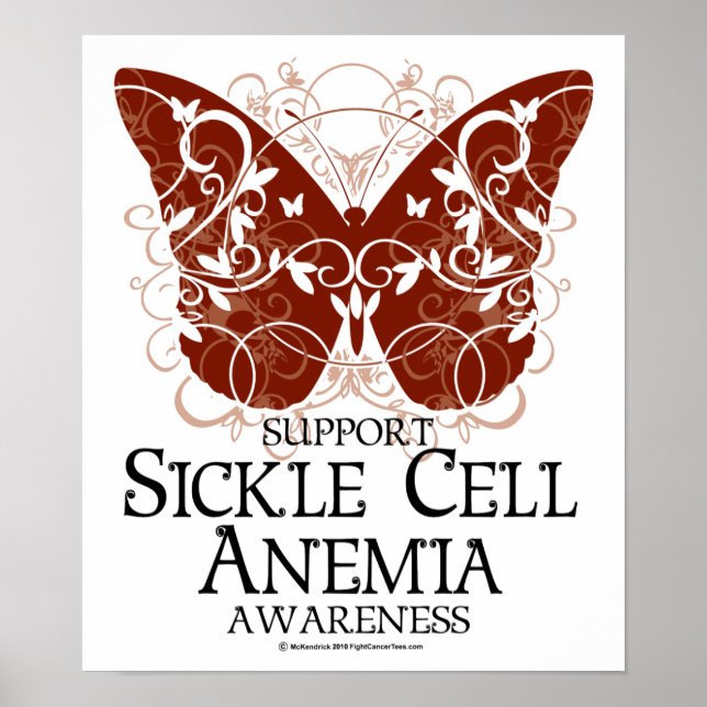 Sickle Cell Anaemia Butterfly Poster (Front)