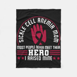 Sickle Cell Anaemia Mum Hero  Fleece Blanket