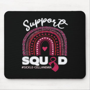 Sickle-cell Anaemia Support Squad Burgundy Ribbon Mouse Pad