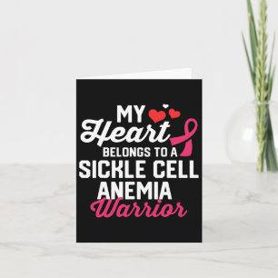 Sickle Cell Anaemia Warrior Survivor Support Aware Card