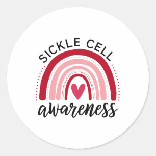 Sickle Cell Awareness 28 Classic Round Sticker