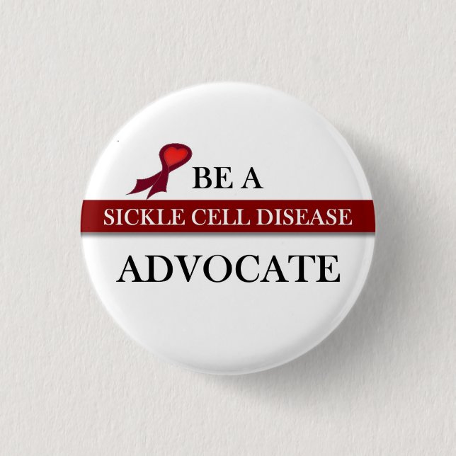 Sickle Cell Awareness 3 Cm Round Badge (Front)