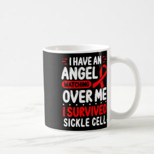 Sickle Cell Awareness Burgundy Ribbon Survivor Ang Coffee Mug