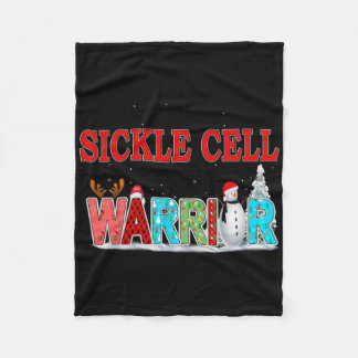 Sickle Cell Awareness For Christmas  Fleece Blanket