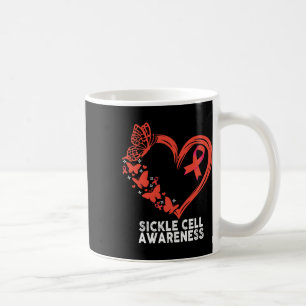 Sickle Cell Awareness Heart Sickle Cell Warrior  Coffee Mug