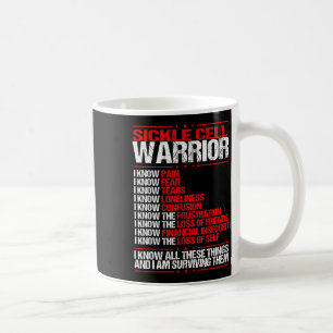 Sickle Cell Awareness I Know Pain Survivor Burgund Coffee Mug