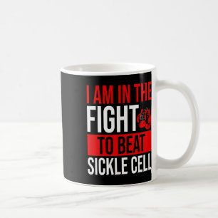 Sickle Cell Awareness Ribbon Beat Disease Warrior  Coffee Mug