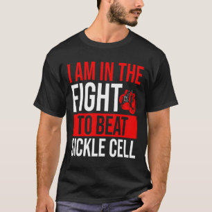Sickle Cell Awareness Ribbon Beat Disease Warrior  T-Shirt