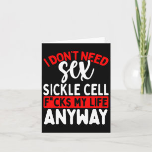 Sickle Cell Awareness Ribbon Sickle Cell Disease S Card