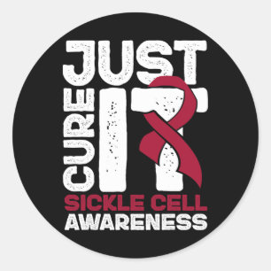 Sickle Cell Awareness - Sca - Scd Warrior Blood Di Classic Round Sticker