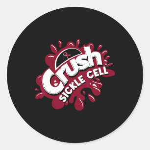 Sickle Cell Awareness - Sca - Sickle Cell Anaemia  Classic Round Sticker