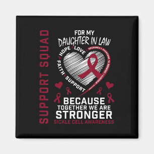 Sickle Cell Awareness Shirt Daughter In Law Group Magnet