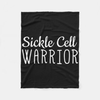 Sickle Cell Awareness Shirt Sickle Warrior Fleece Blanket