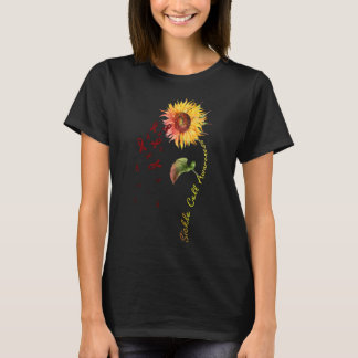 Sickle Cell Awareness Sunflower T-Shirt