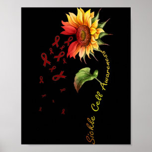 Sickle Cell Awareness Suower Shirt Poster