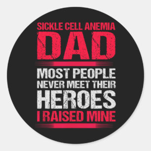 Sickle Cell Awareness Support Sickle Cell Anaemia Classic Round Sticker