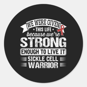 Sickle Cell Awareness T Shirt  Classic Round Sticker