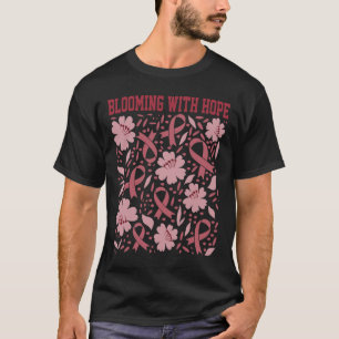 Sickle Cell Boho Flowers Bloom With Hope Burgundy T-Shirt