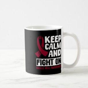 Sickle Cell Disease Awareness Apparel Burgundy Rib Coffee Mug