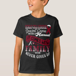 Sickle Cell Disease Awareness Family Support Burgu T-Shirt