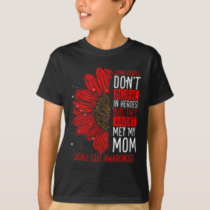 Sickle Cell Disease Awareness Ribbon Mom Warrior M T-Shirt
