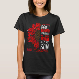 Sickle Cell Disease Awareness Ribbon Son Survivor  T-Shirt