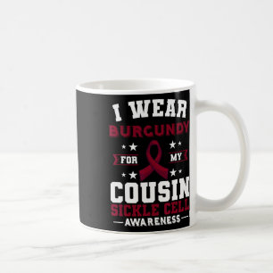 Sickle Cell Disease Scd Burgundy Awareness Ribbon Coffee Mug