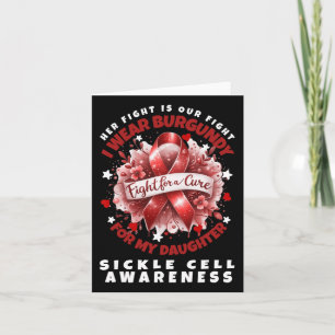 Sickle Cell Her Fight Is My Fight Daughter Support Card