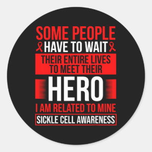 Sickle Cell Natural Healing For Sickle Cell Awaren Classic Round Sticker