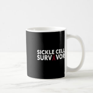 Sickle Cell Survivor - Awareness Month Burgundy Ri Coffee Mug