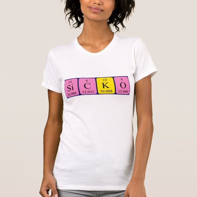 Sicko periodic table word shirt (Front)