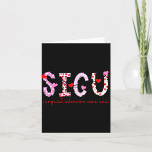 Sicu nurse heart valentines day surgical intensive card