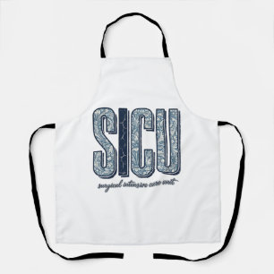 SICU Surgical Intensive Care Unit Vintage Shirt De Apron
