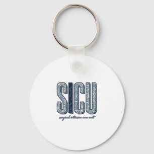 SICU Surgical Intensive Care Unit Vintage Shirt De Key Ring