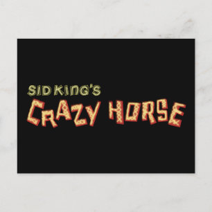 sid king's crazy horse postcard