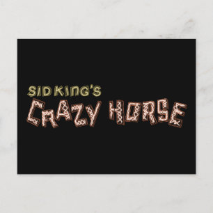 sid king's crazy horse postcard